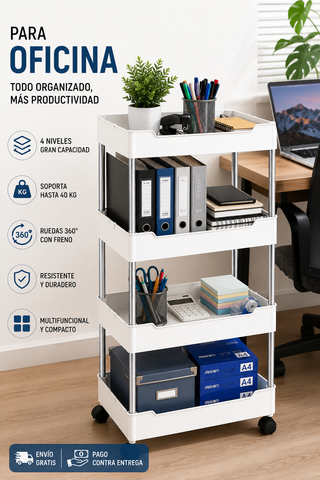 Organizador Multifuncional de 4 Niveles
