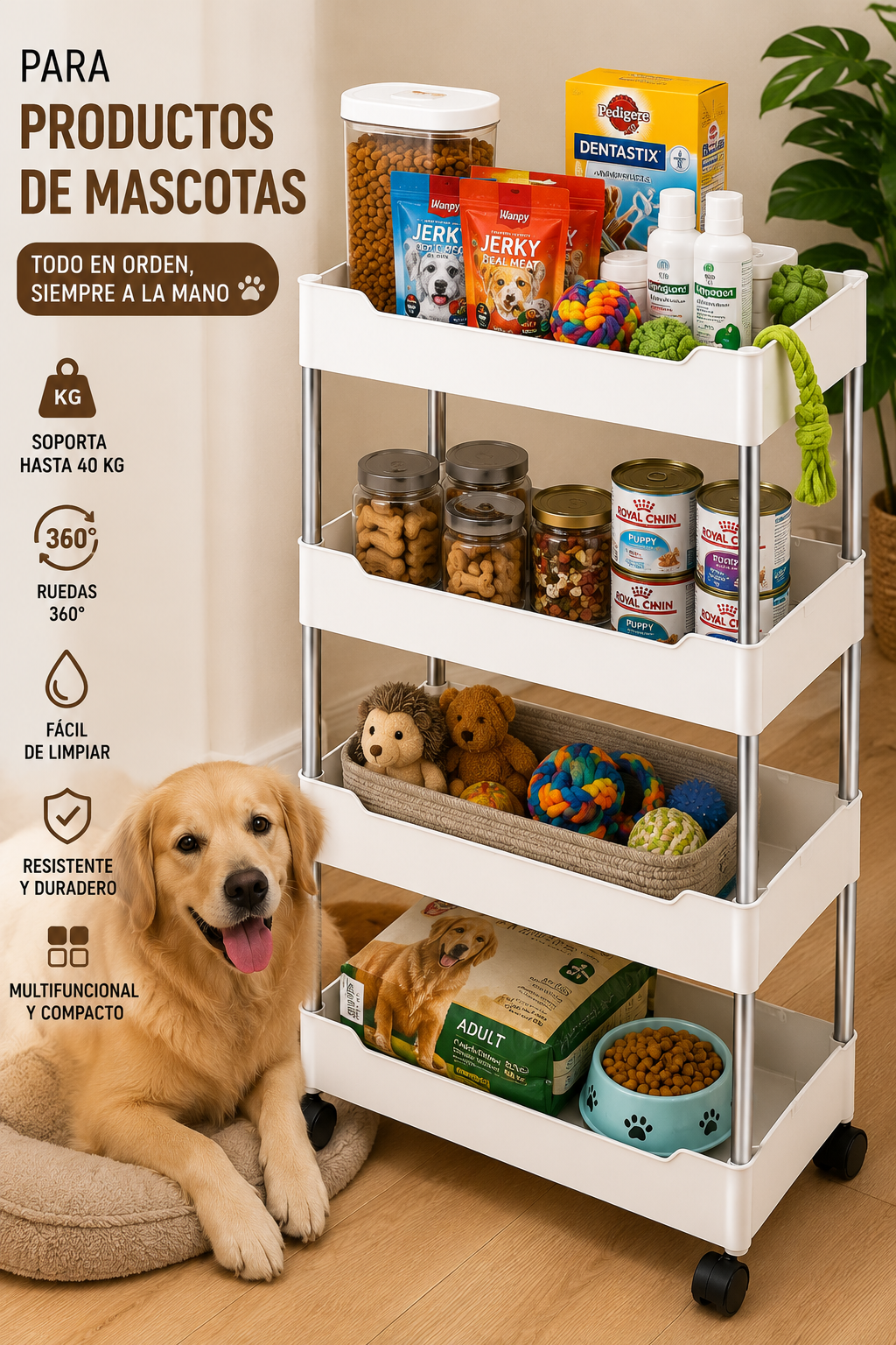 Organizador Multifuncional de 4 Niveles