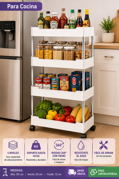 Organizador Multifuncional de 4 Niveles