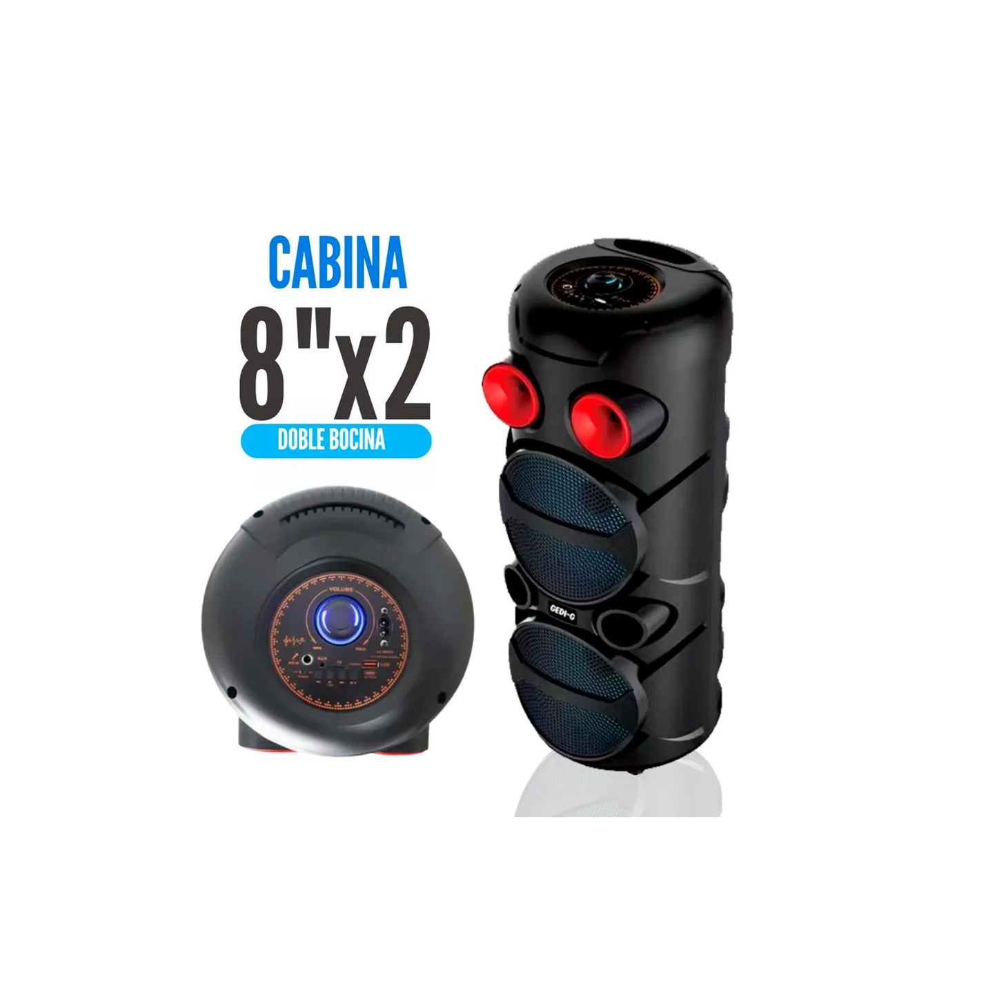 Bafle Dual de 8 Pulgadas