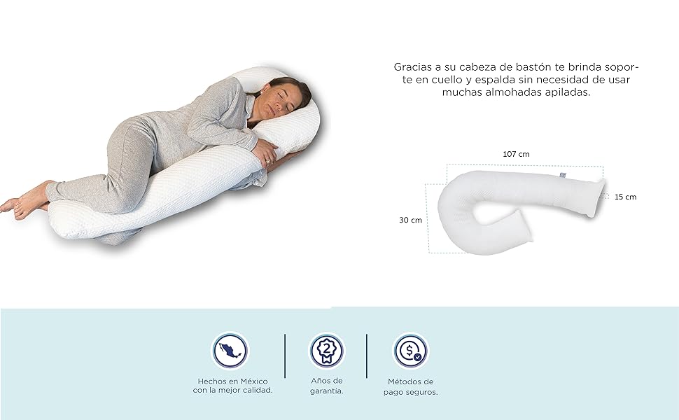 Almohada Ergonómica 7 en 1 | Descansa Mejor Desde la Primera Noche