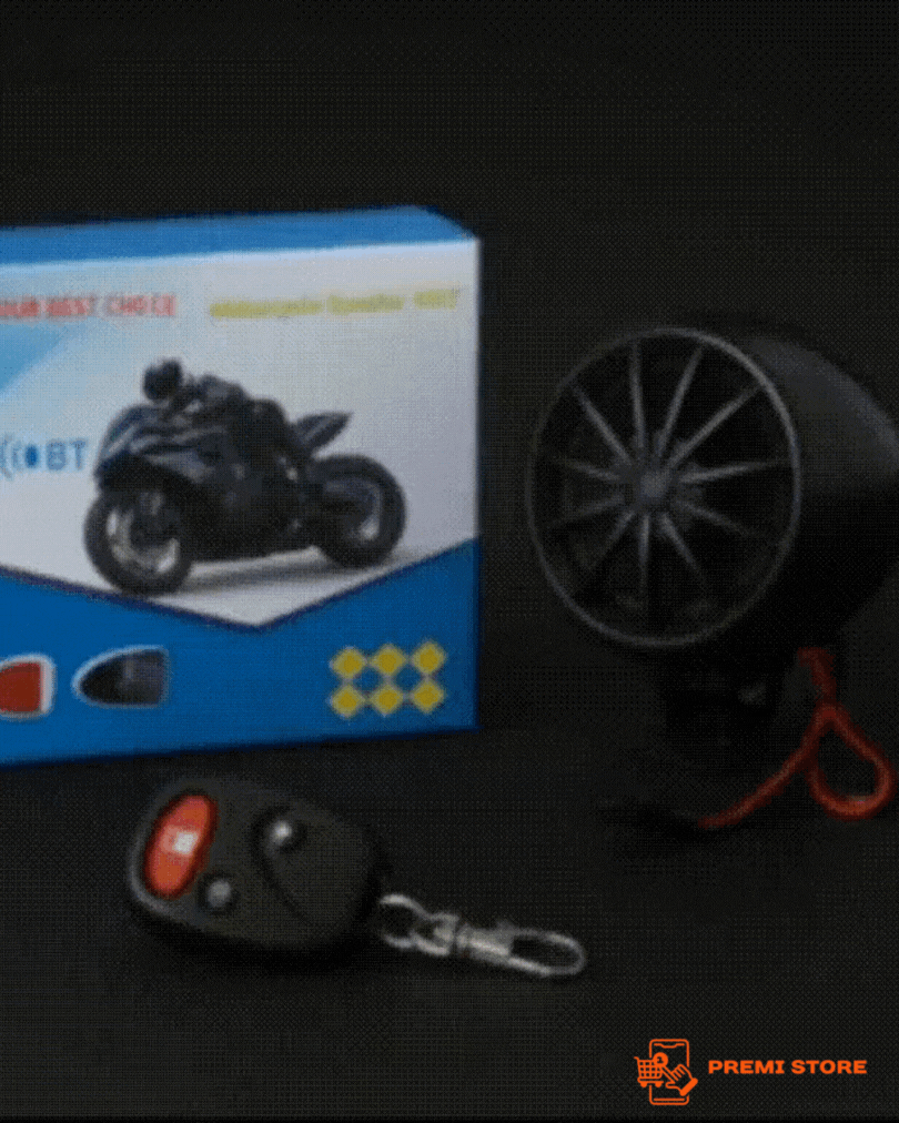 Alarma Radio Parlante Para Moto con Bluetooth