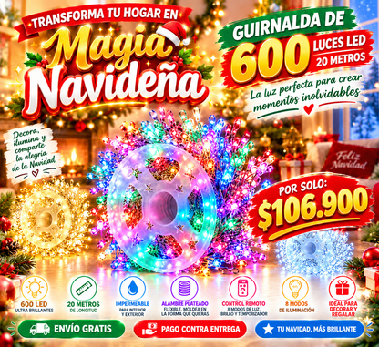 Guirnalda De Luces Led Navideña