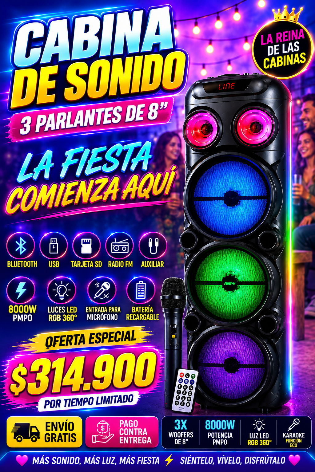 Cabina De Sonido GediG Gd2887 (DP 2887)