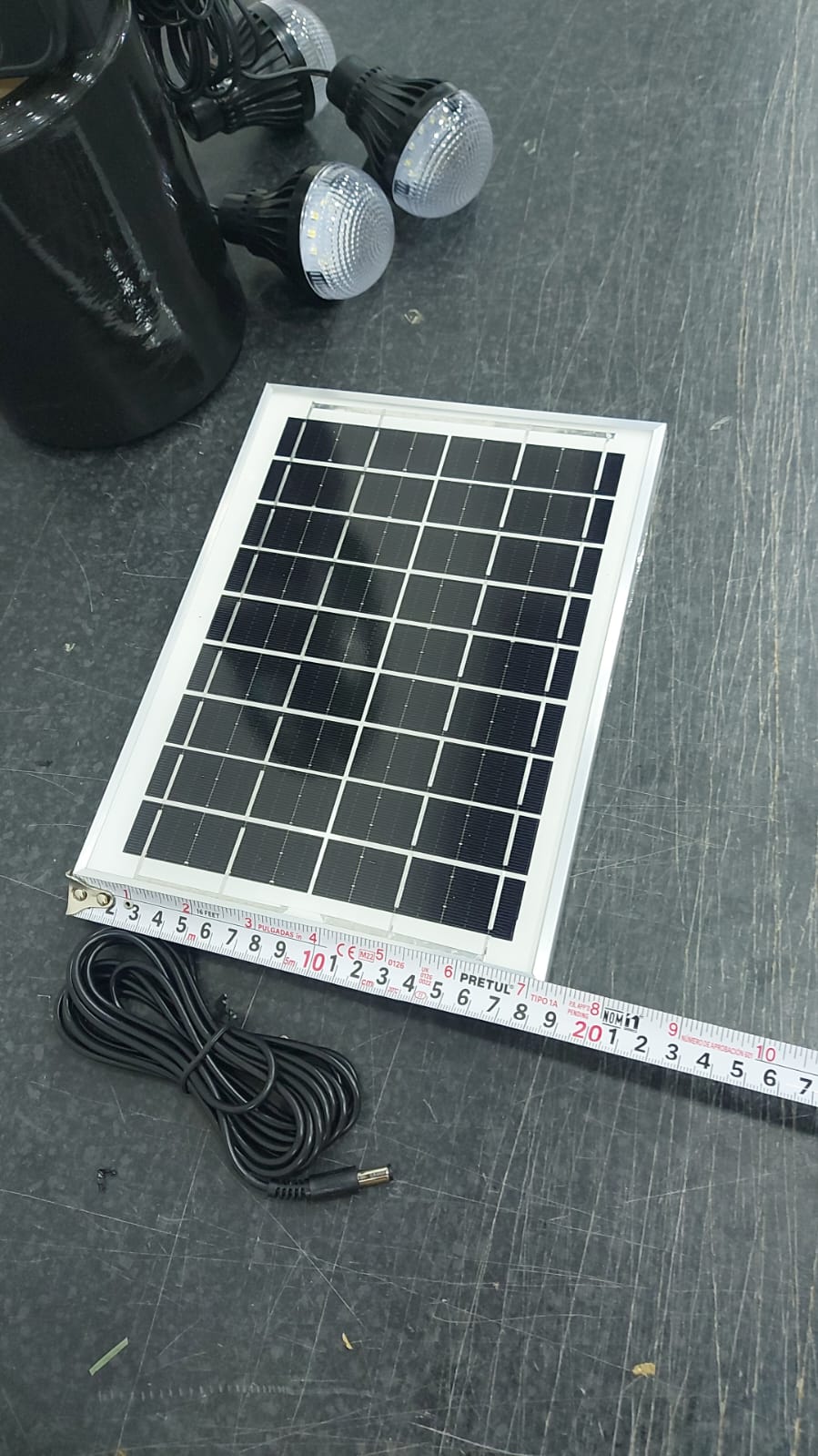 Ventilador Usb, Panel Solar Y 3 Bombilla