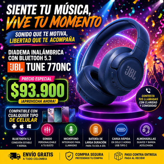 Audifonos Diadema JBL Tune 770 NC